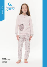 GIRL'S S/L PAJAMAS S20004 Tellini S.r.l. Wholesale Clothing